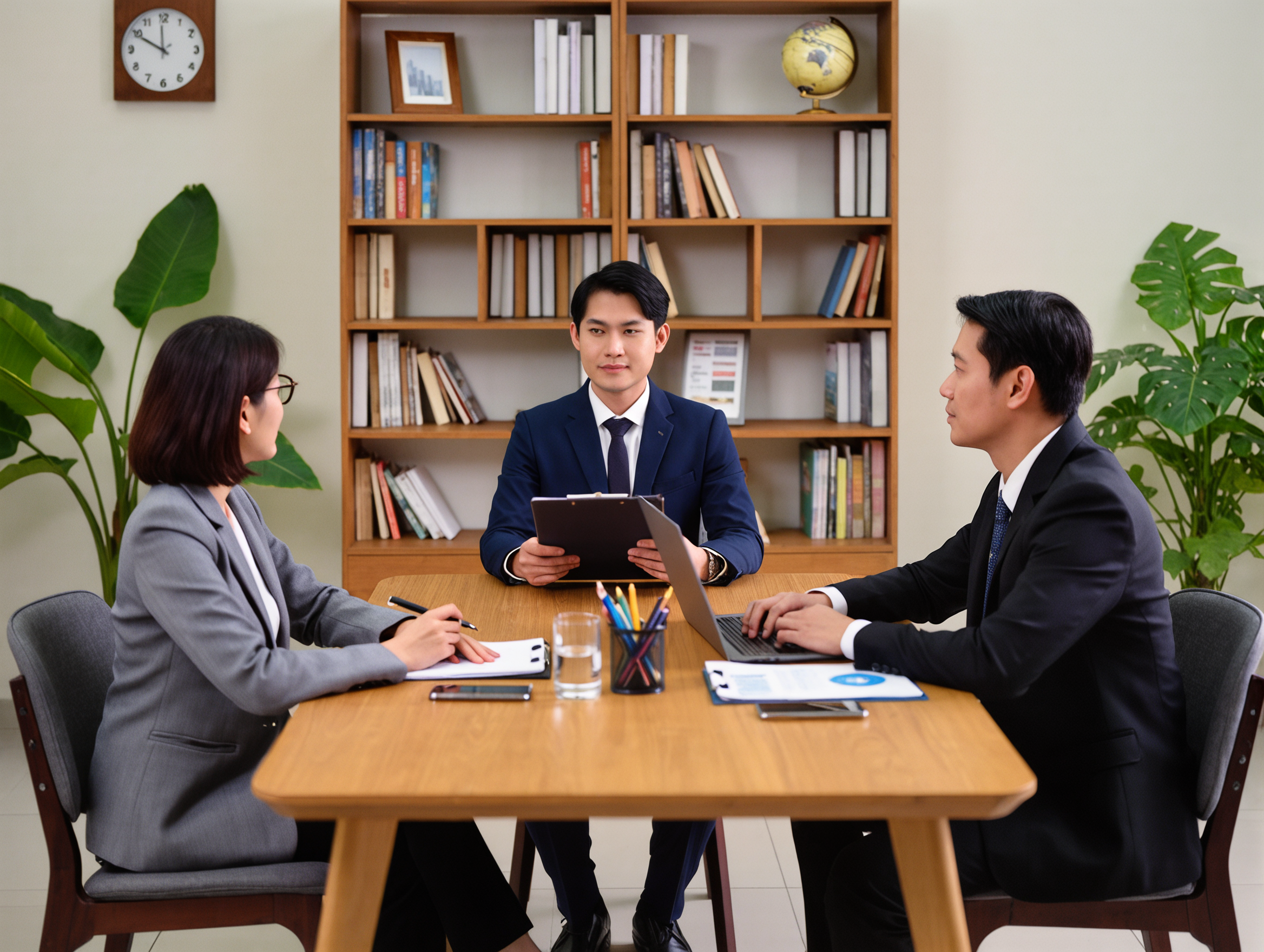 Student preparing for a scholarship interview in Turkey