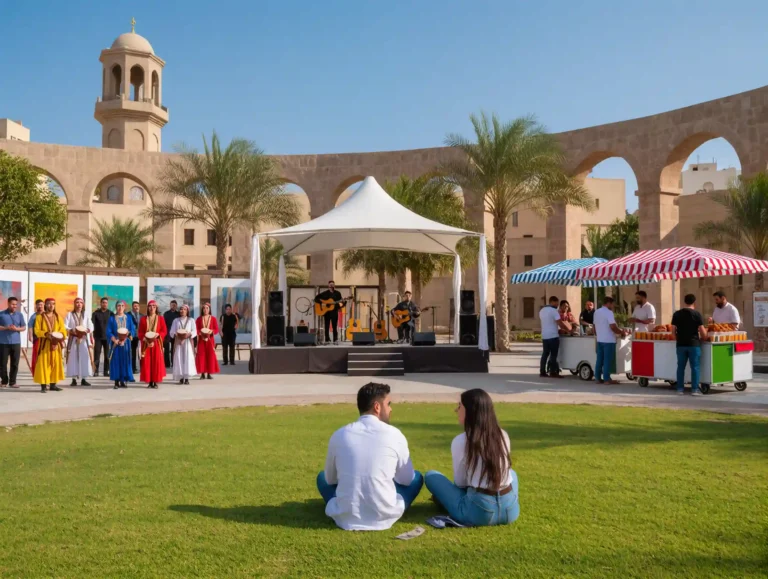 People enjoying free and affordable outdoor events in Turkey.