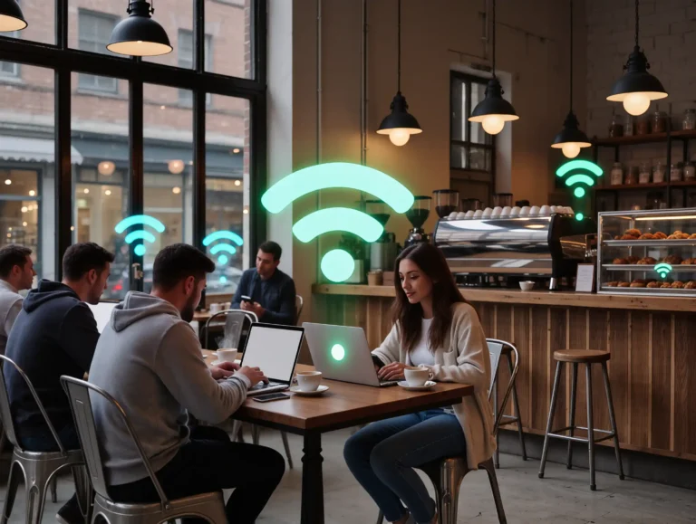 Smartphone and laptop on a desk displaying internet and mobile plan options in Turkey.