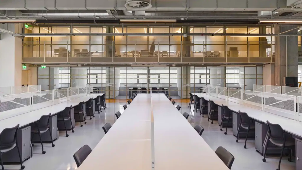 Interior view of Özyeğin University Faculty of Communication and Design