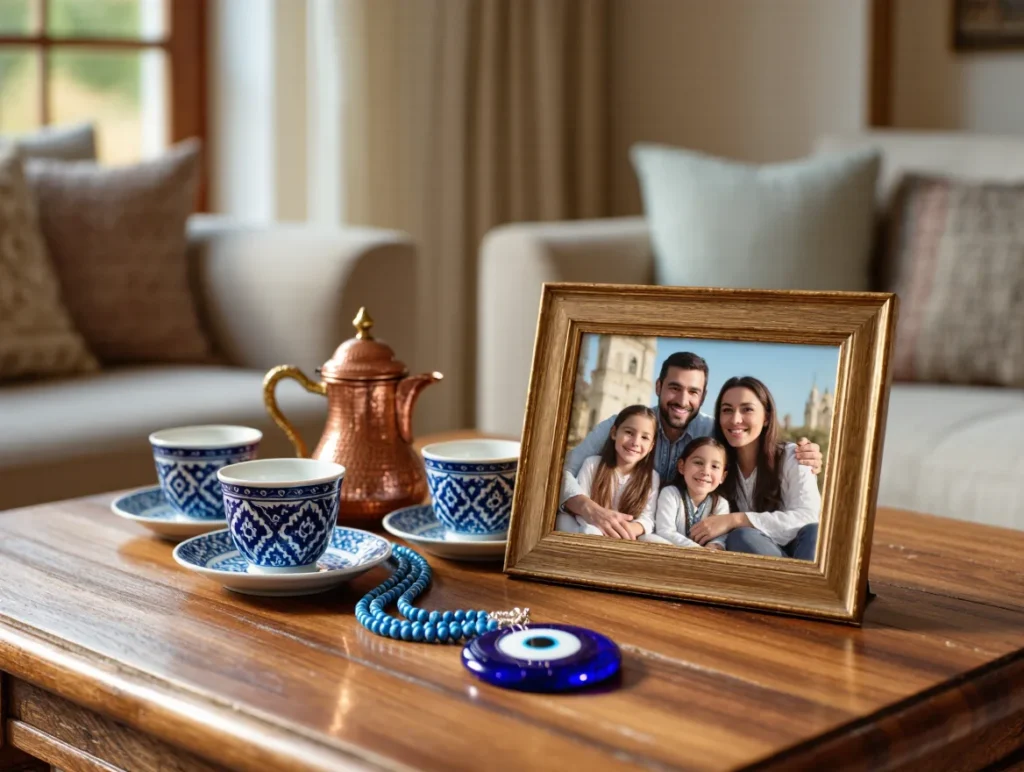 Family structure and social relationships in cultural context with symbolic items