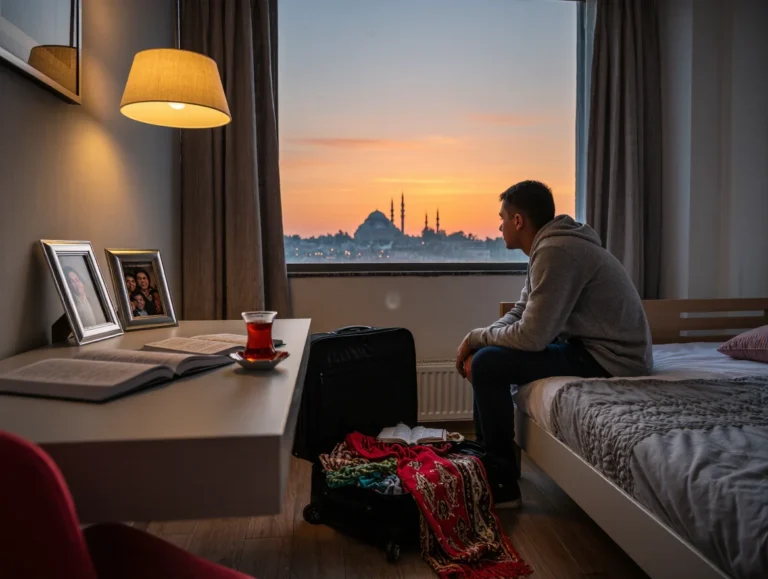 International student experiencing homesickness in Turkey