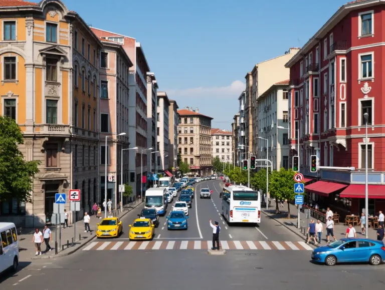 Traffic culture and road safety in Turkey illustration